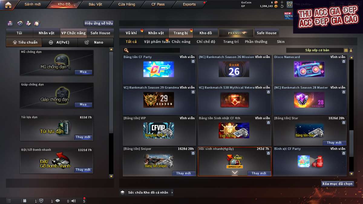 shop acc cf uy tin gia re